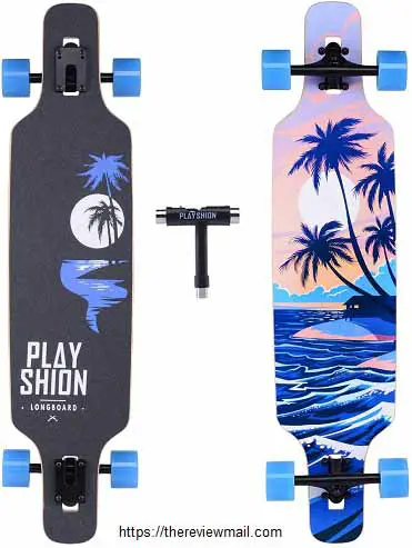 Playshion Drop Through Freestyle Longboard Skateboard Cruiser

best longboard brands for beginners