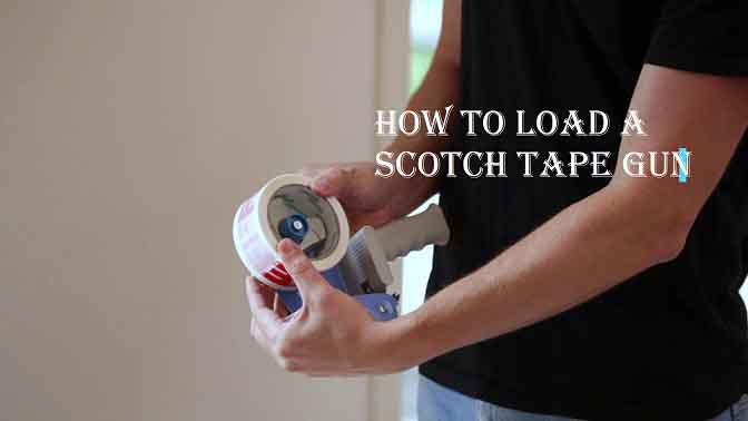 How to load a scotch tape gum