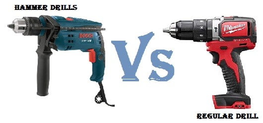 Regular Drill vs Hammer Drills