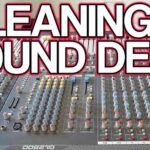 how to clean a mixing console