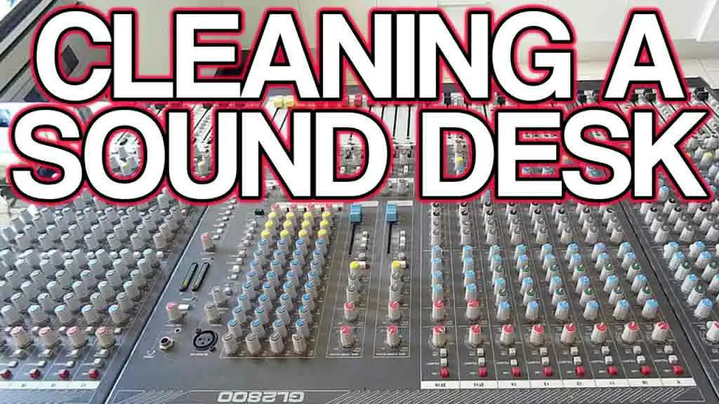 how to clean a mixing console