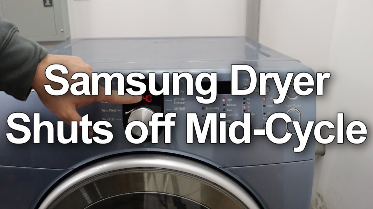 Dryer Keeps Stopping Mid Cycle