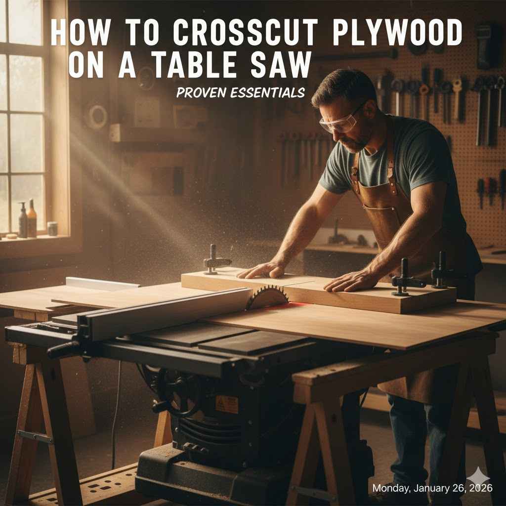 How To Crosscut Plywood On A Table Saw
