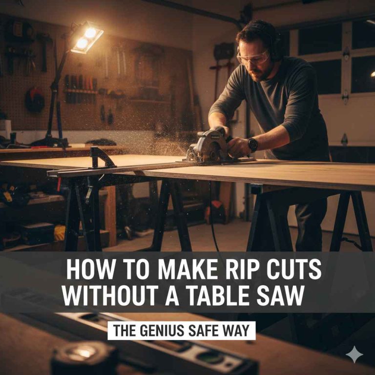 How To Make Rip Cuts Without a Table Saw