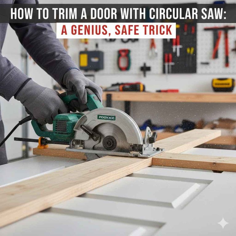 How To Trim A Door With A Circular Saw A Genius, Safe Trick