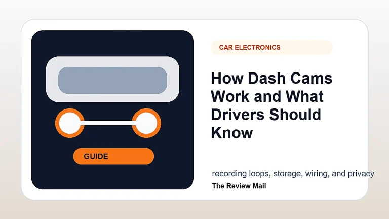 Dash Cams guide for drivers with visual checks and automotive context.