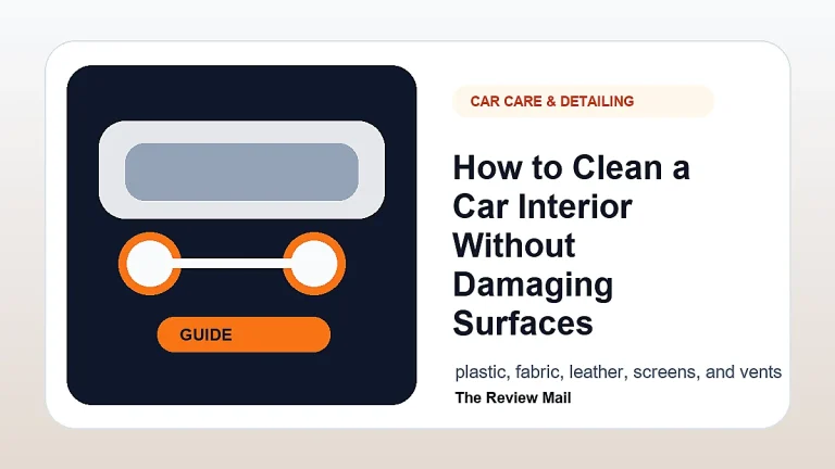 Car Interior Cleaning guide for drivers with visual checks and automotive context.