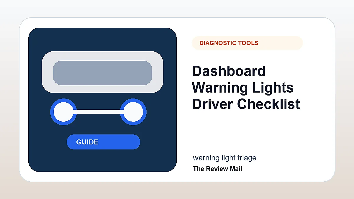 Dashboard Warning Lights checklist showing practical driver inspection and safety steps.