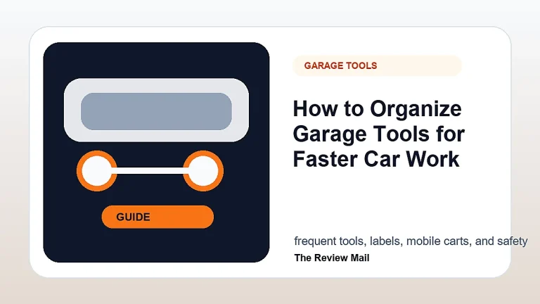 Garage Tool Organization guide for drivers with visual checks and automotive context.