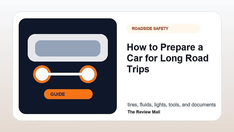 Road Trip Car Preparation guide for drivers with visual checks and automotive context.