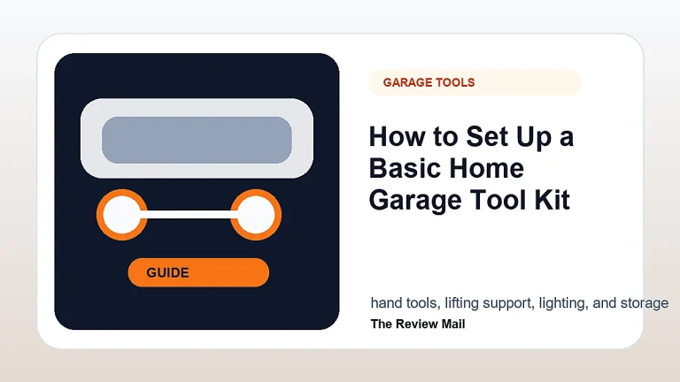 Home Garage Tool Kit guide for drivers with visual checks and automotive context.