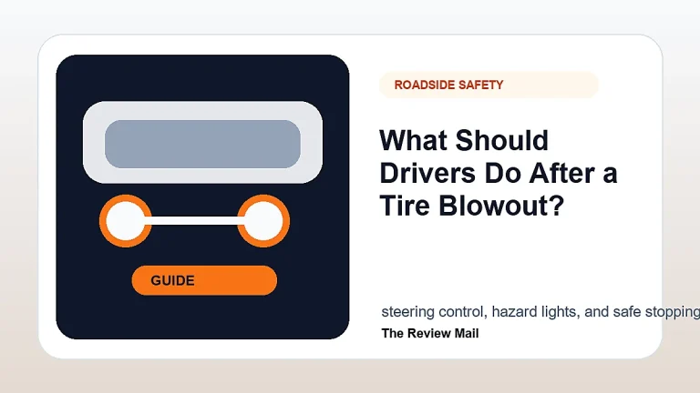 Tire Blowout Safety guide for drivers with visual checks and automotive context.