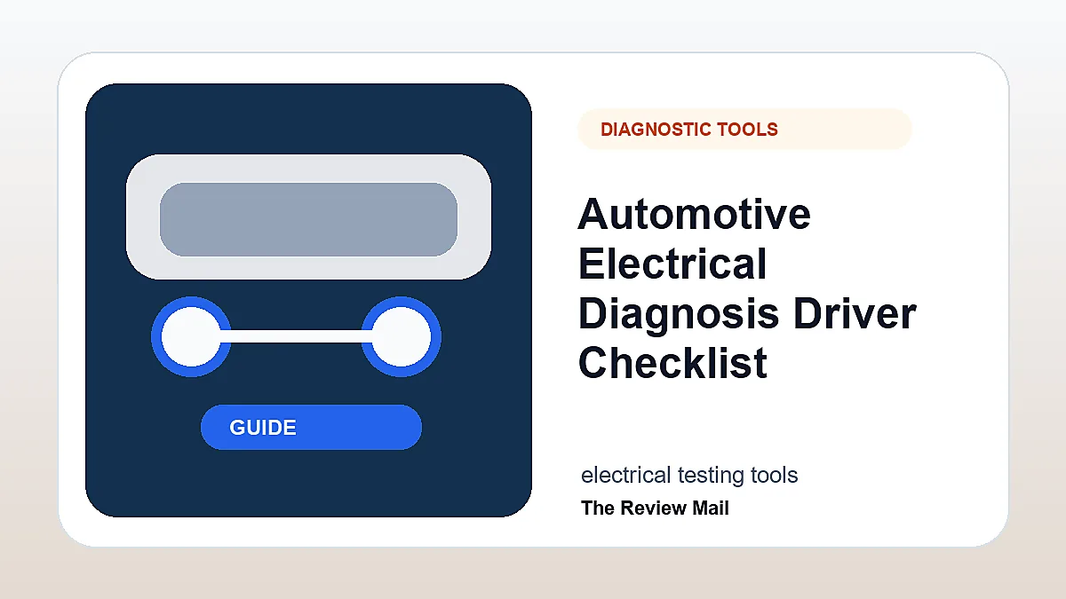 Automotive Electrical Diagnosis checklist showing practical driver inspection and safety steps.