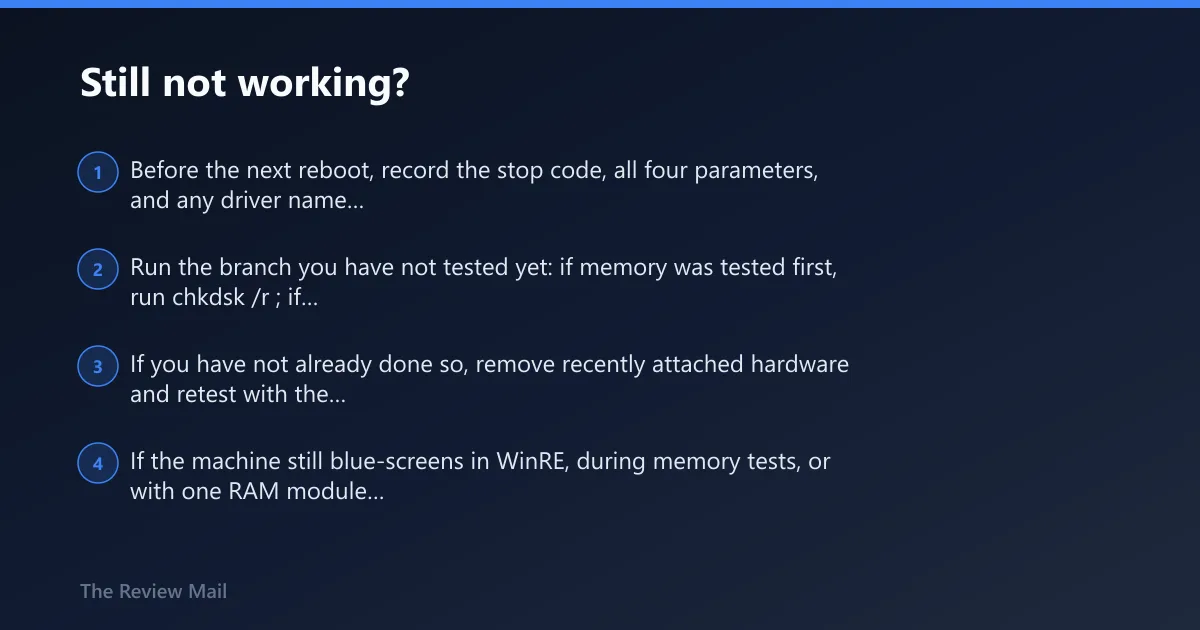 Steps: Still not working?