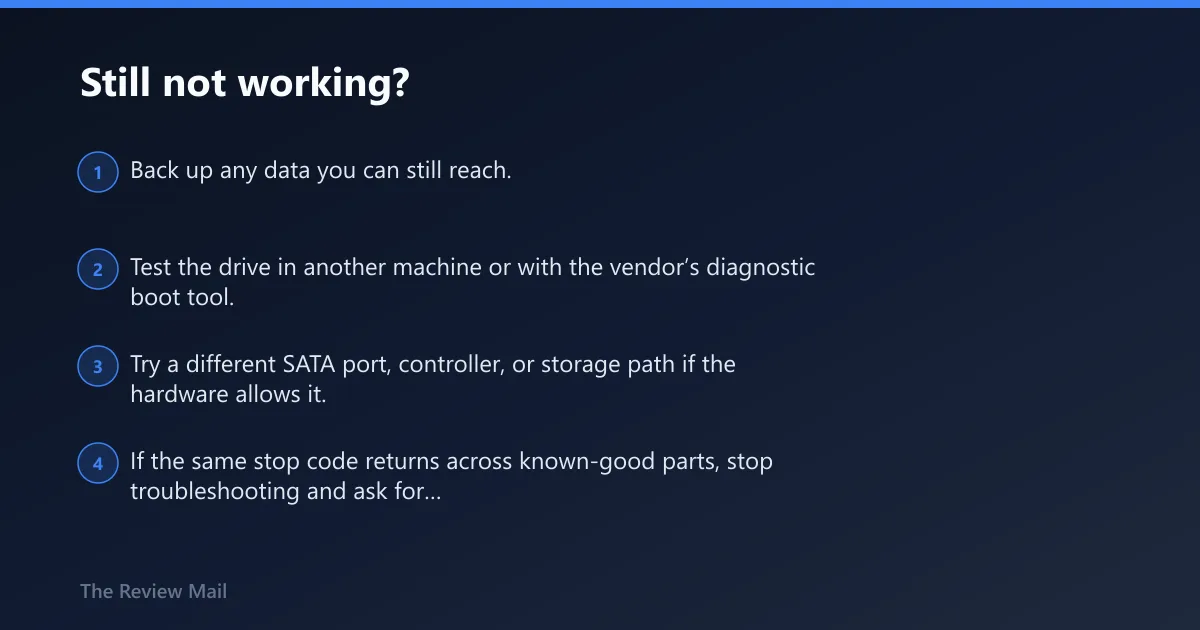 Steps: Still not working?