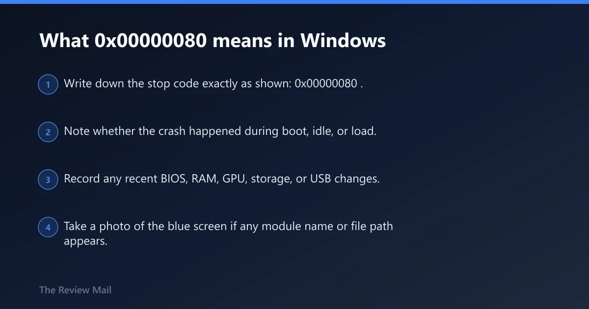 Steps: What 0x00000080 means in Windows