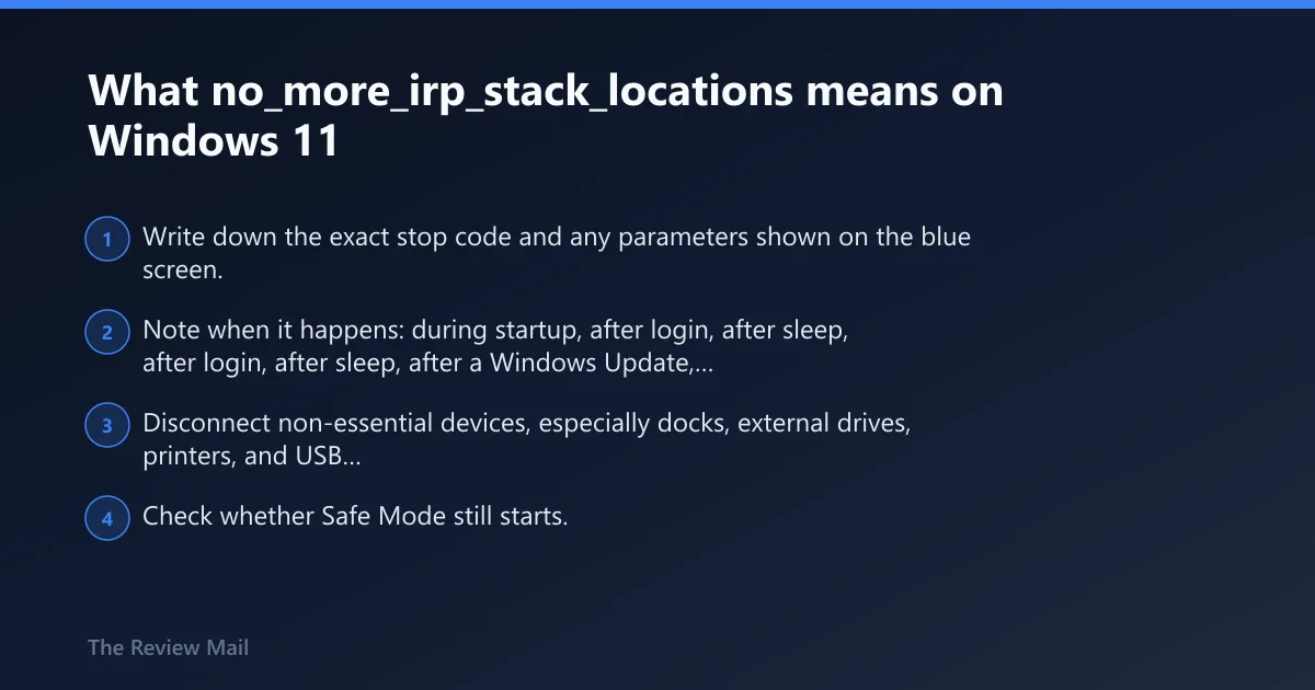 Steps: What no_more_irp_stack_locations means on Windows 11