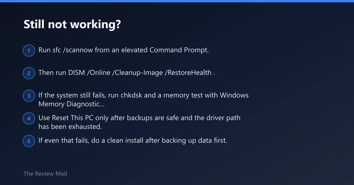 Steps: Still not working?