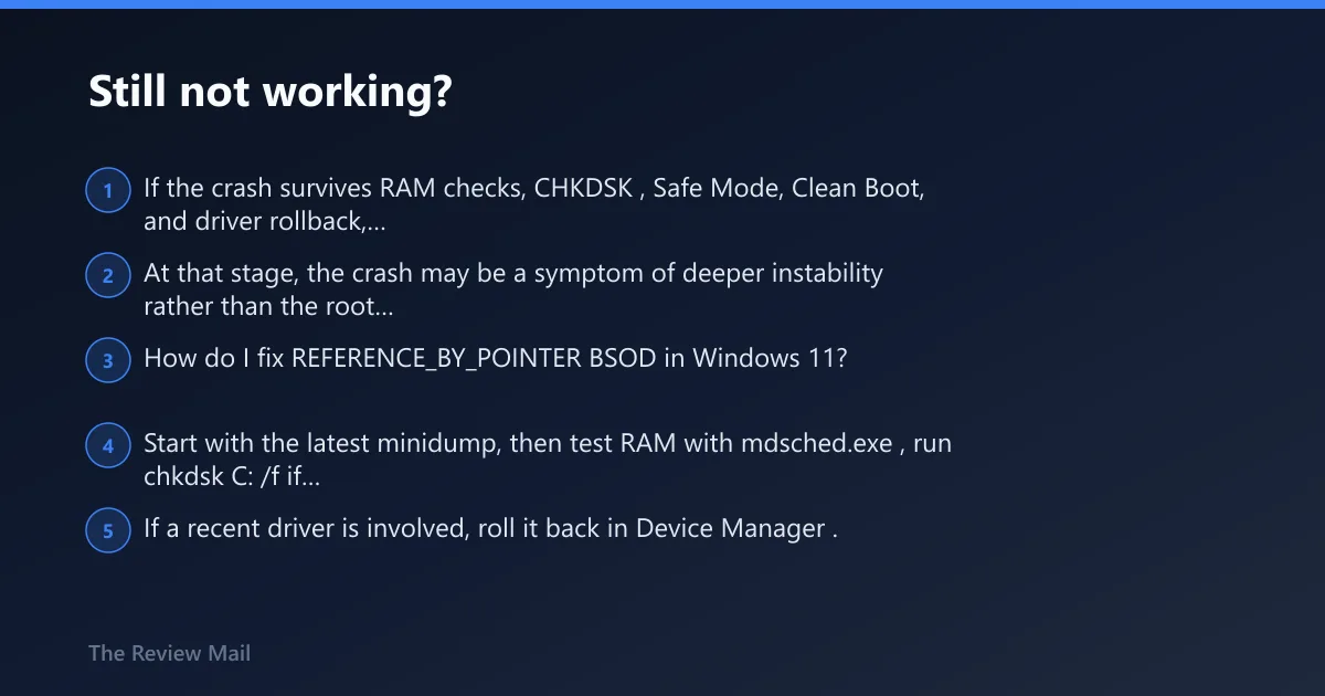 Steps: Still not working?