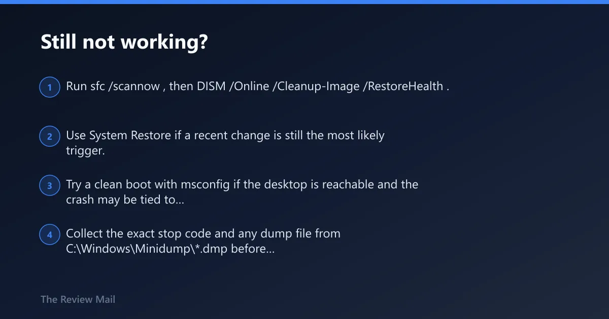 Steps: Still not working?