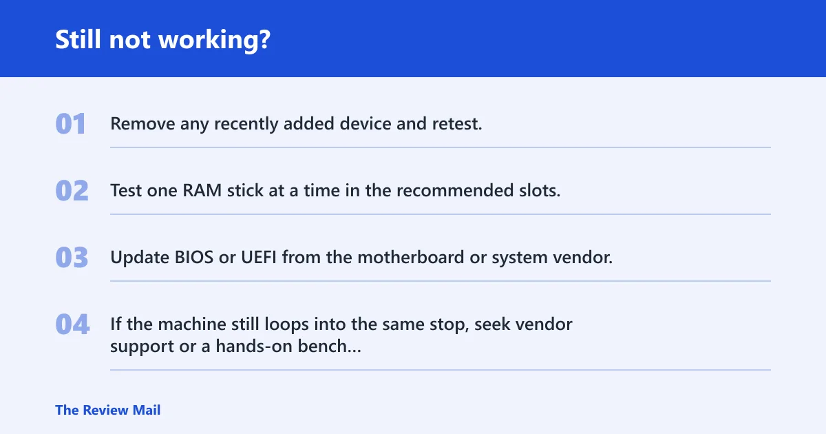 Steps: Still not working?