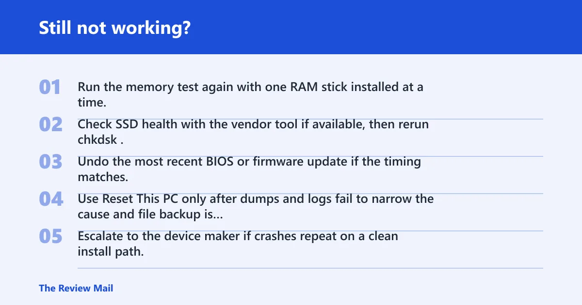 Steps: Still not working?