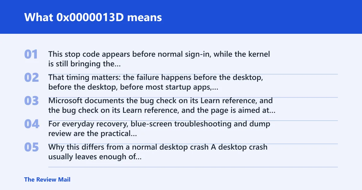 Steps: What 0x0000013D means