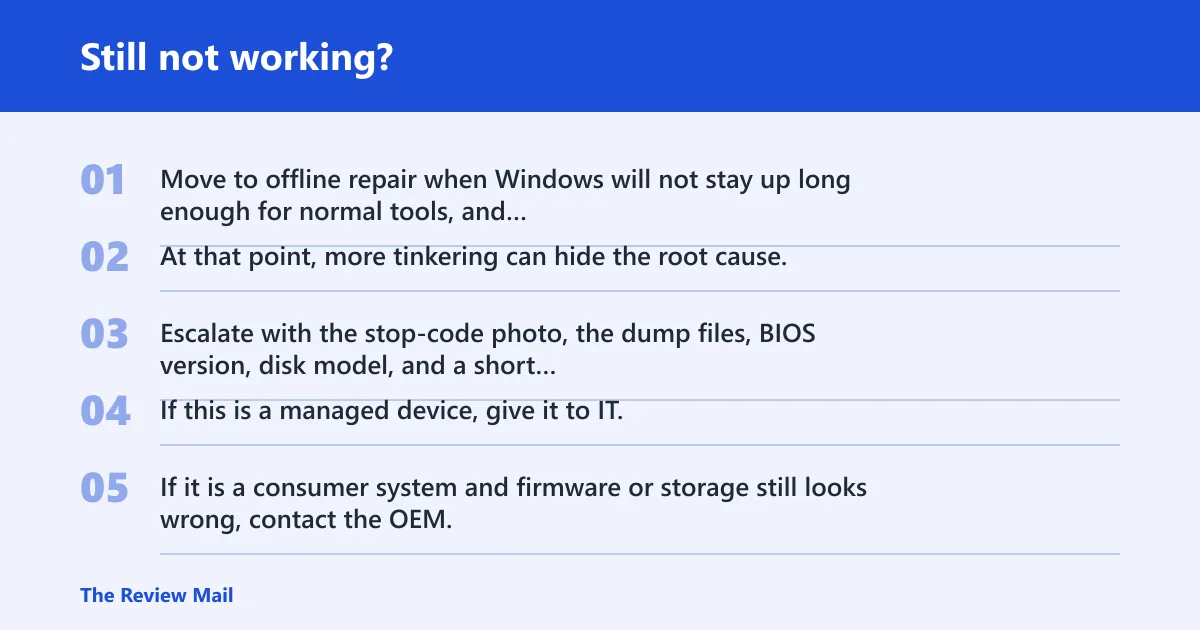 Steps: Still not working?