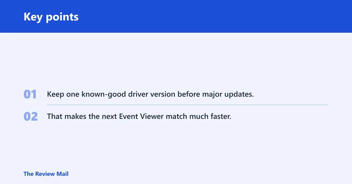 Key points: Still not working?