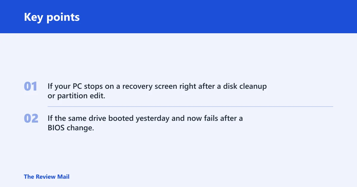 Key points: Likely causes