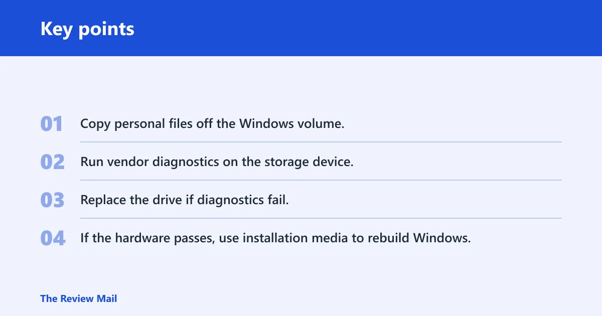 Key points: If that didn’t work, try this next