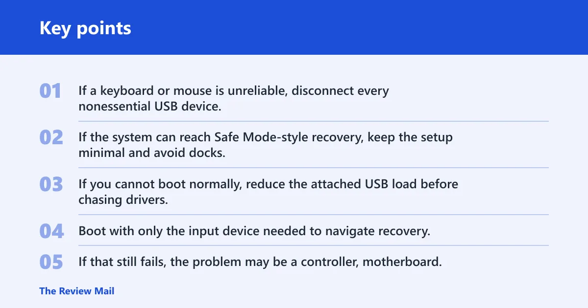 Key points: What if the PC still crashes?