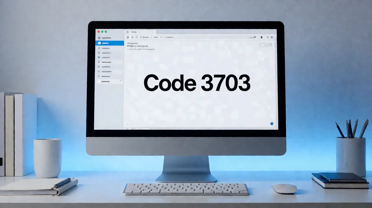 Code 3703: What It Means and How to Fix It