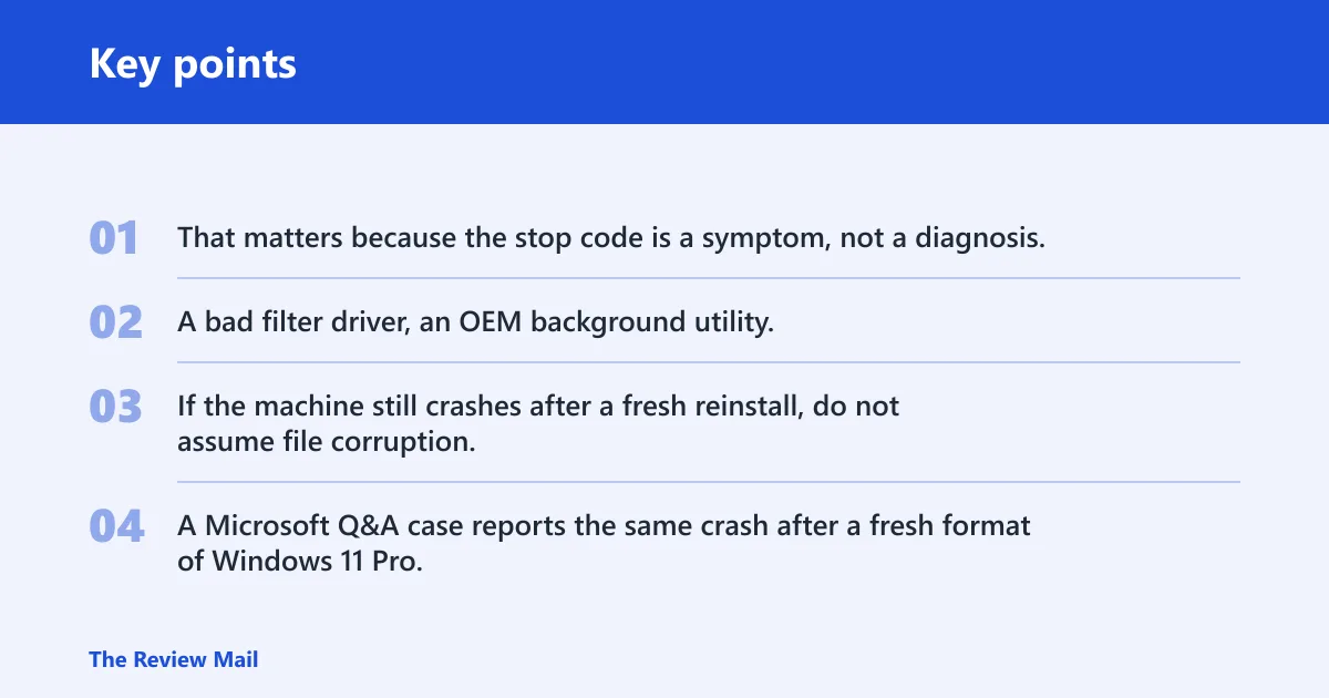Key points: What 0xEF means in Windows 11