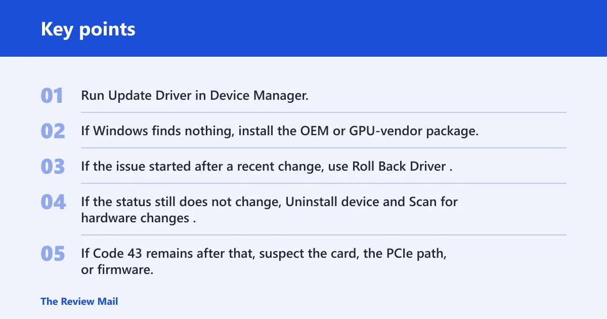 Key points: Decision tree by device type