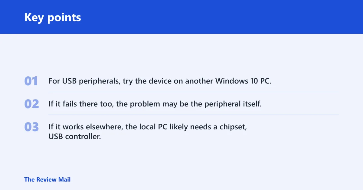 Key points: Still not working?