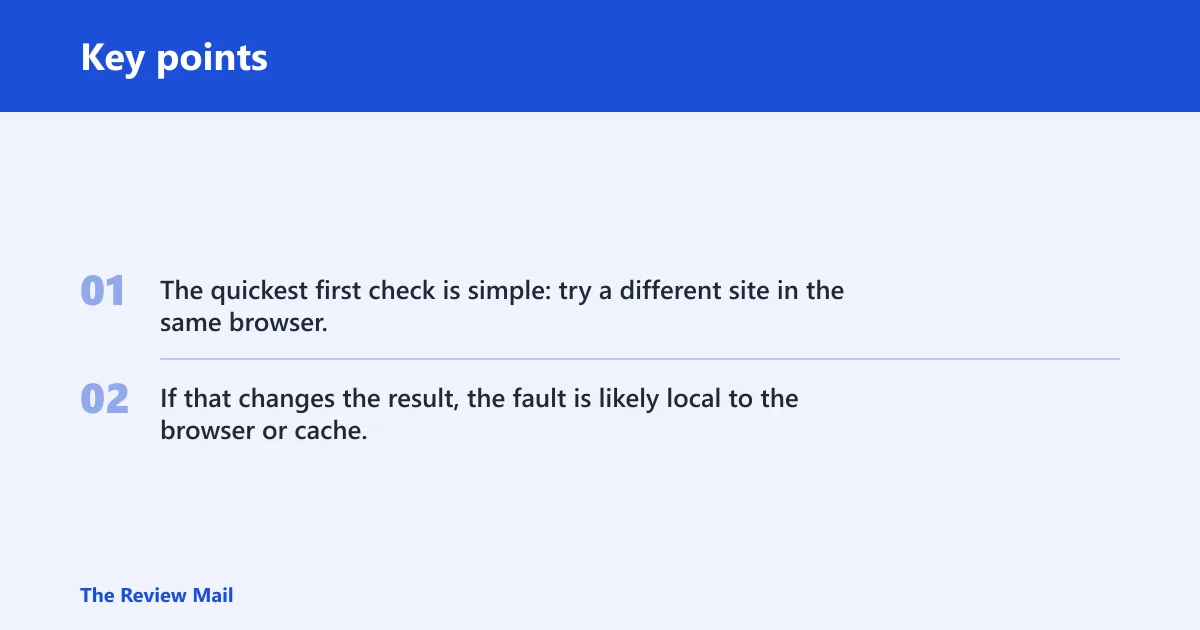 Key points: What the DNS error means
