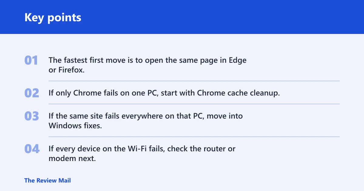 Key points: What the error means