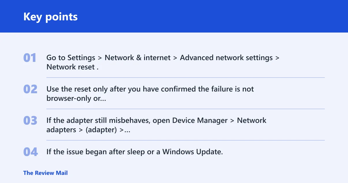 Key points: If that didn’t work, try this next