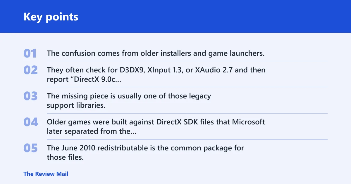 Key points: What dx 9 0c means on Windows 10