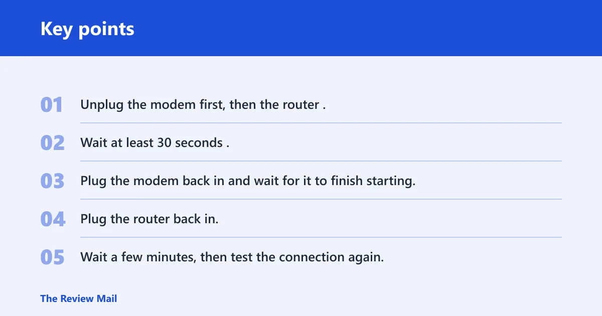 Key points: Still not working?
