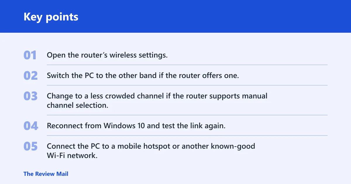Key points: Still not working?