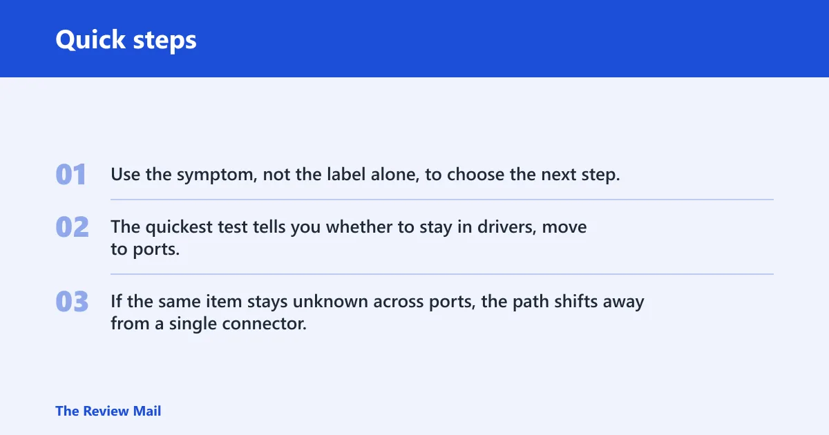 Quick steps: Decision tree: Which fix should you try next?