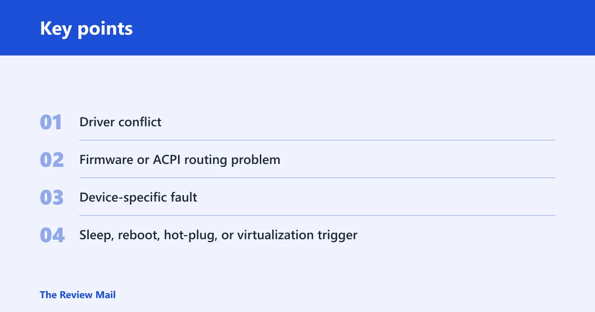 Key points: What “irq 0 request failed” means