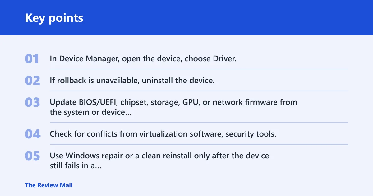Key points: What should you try next?