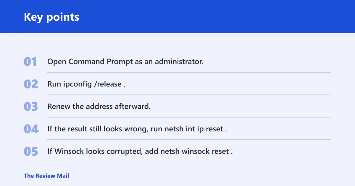 Key points: Is Windows failing to get a valid IP?