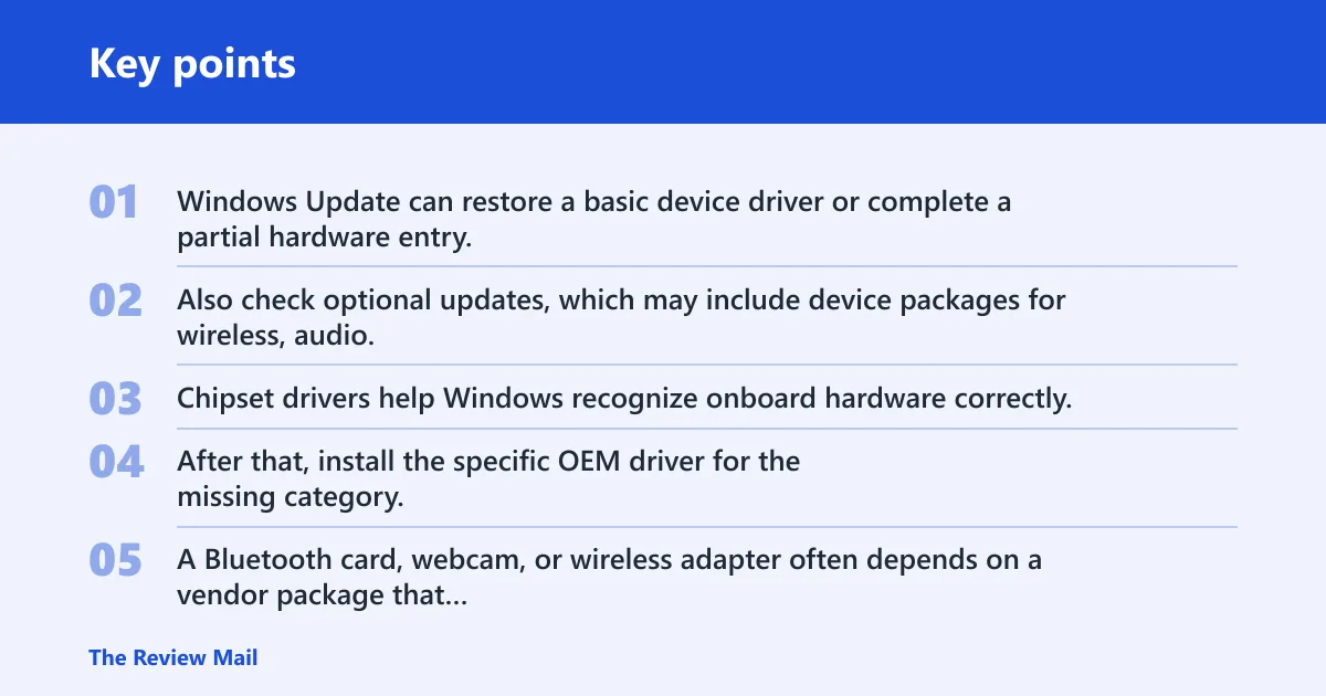 Key points: Follow the right repair order