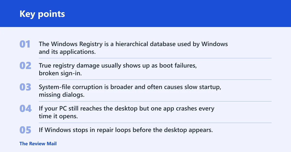 Key points: What the error usually means
