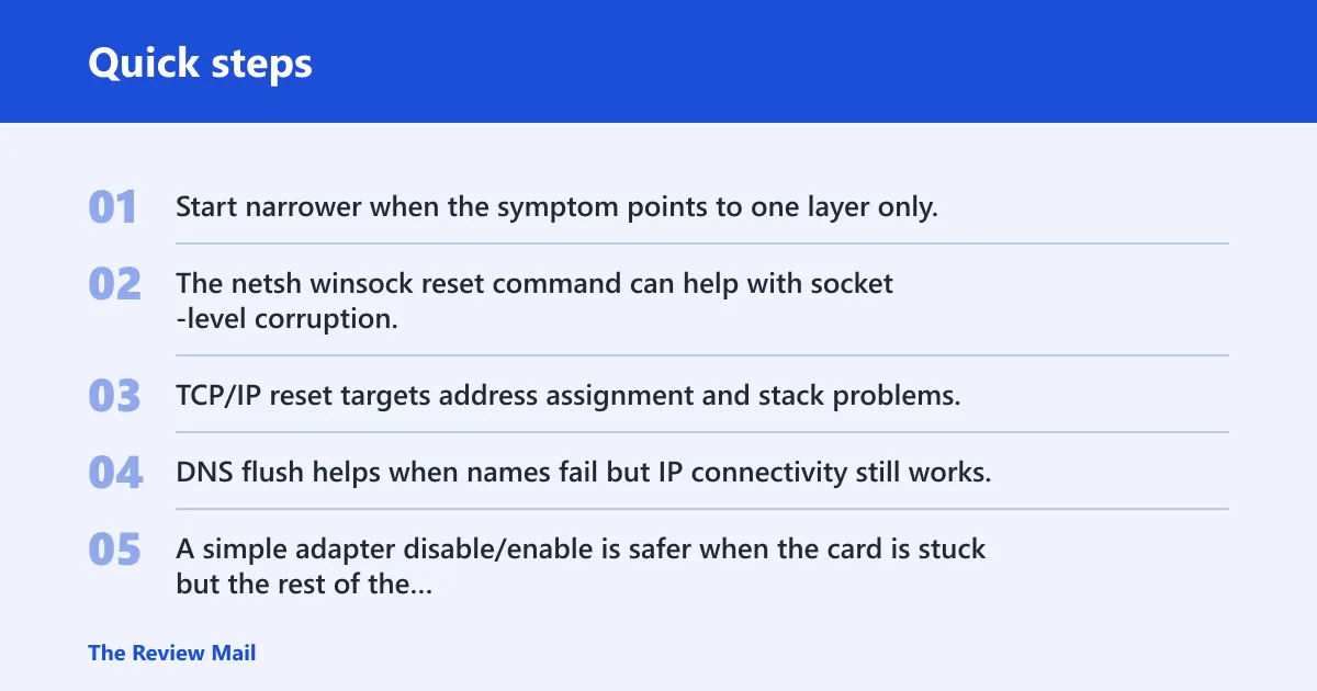 Quick steps: When should you reset network settings?