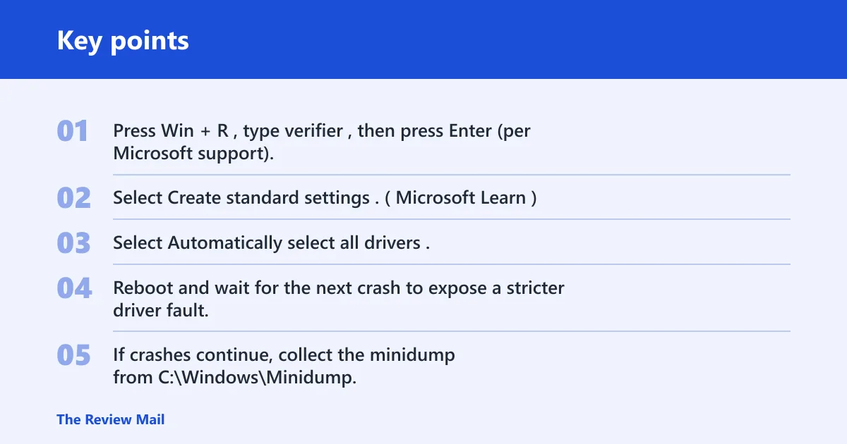 Key points: Still not working?